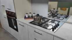 Cucina lineare in laminato materico a prezzo ribassato 52%^Ar-Due Outlet