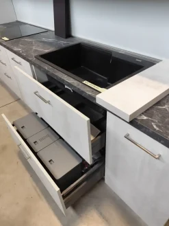 Cucina lineare in laminato materico a prezzo ribassato 52%^Ar-Due Outlet