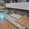 Arredo3 Cucina lineare in laminato opaco bianca Kaly a prezzo scontato- Cucine Lineari|Cucine Moderne