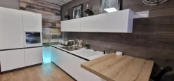 Arredo3 Cucina lineare in laminato opaco bianca Kaly a prezzo scontato- Cucine Lineari|Cucine Moderne