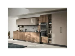 Sale Cucina lineare in laminato materico altri colori Domino a prezzo ribassato Cucine Lineari|Cucine Moderne