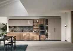 Sale Cucina lineare in laminato materico altri colori Domino a prezzo ribassato Cucine Lineari|Cucine Moderne