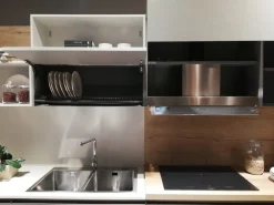 Cucina lineare in laminato materico altri colori Immagina head a prezzo ribassato^Lube Cucine Discount