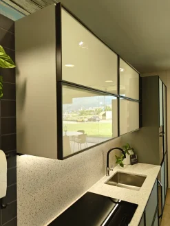 Scavolini Cucina lineare in laminato opaco altri colori Jeometrica a prezzo scontato- Cucine Lineari|Cucine Design