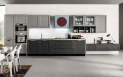 Arrex Cucina lineare in legno altri colori Curry a prezzo ribassato- Cucine Lineari|Cucine Moderne