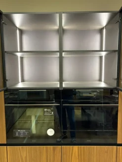 Cubodesign Cucina lineare in legno noce Menta a prezzo ribassato- Cucine Lineari|Cucine Moderne