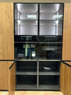 Cubodesign Cucina lineare in legno noce Menta a prezzo ribassato- Cucine Lineari|Cucine Moderne