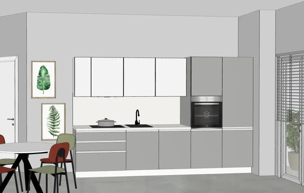 Cucina lineare in nobilitato altri colori 2026promosmart360 a prezzo scontato^Gicinque Hot