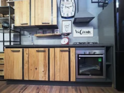 Cucina lineare industriale rovere chiaro Cucina industrial wave legno offerta  a soli 3590€^Collezione esclusiva Clearance