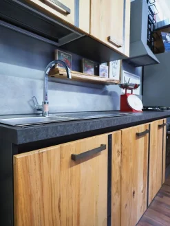 Cucina lineare industriale rovere chiaro Cucina industrial wave legno offerta  a soli 3590€^Collezione esclusiva Clearance