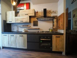 Cucina lineare industriale rovere chiaro Cuicna industrial jupiter moderna   a soli 4990€^Collezione esclusiva New