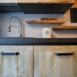 Cucina lineare industriale rovere chiaro Cuicna industrial jupiter moderna   a soli 4990€^Collezione esclusiva New