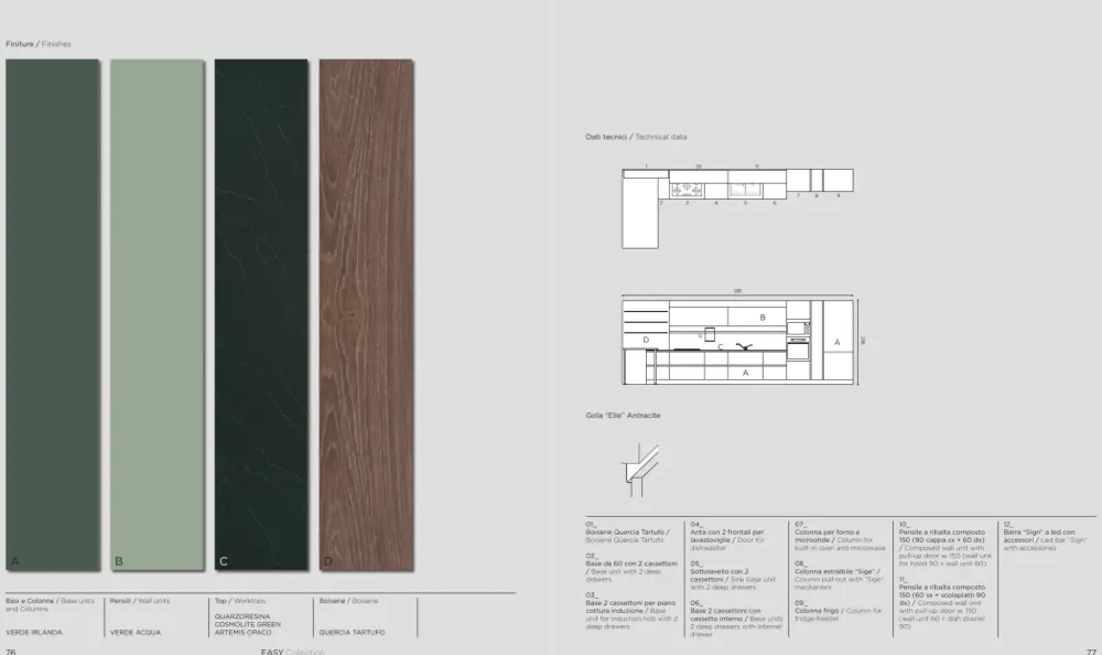 Ar-Due Cucina lineare moderna altri colori Easy a soli 6350 Euro- Cucine Lineari|Cucine Moderne