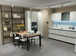 Cucina lineare moderna bianca Delinea^Scavolini Discount