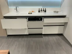 Cucina lineare moderna bianca Delinea^Scavolini Discount