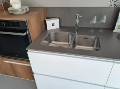 Cucina lineare moderna bianca Infinity a soli 7835 Euro^Stosa New