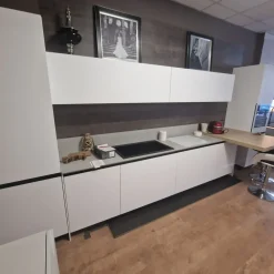 Arredo3 Cucina lineare moderna bianca Kaly a soli 9557 Euro- Cucine Lineari|Cucine Moderne