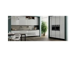 Online Cucina lineare moderna bianca Domino a soli 8250 Euro Cucine Lineari|Cucine Moderne