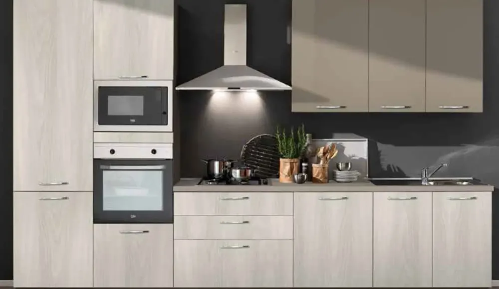 Sale Cucina lineare moderna Cucina kira cm 360 h 216 a prezzo scontato Cucine Lineari|Cucine Moderne