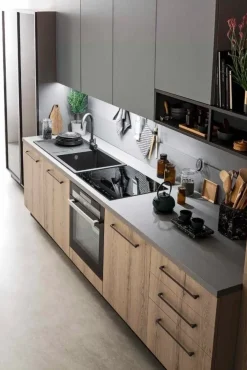 Cucina lineare moderna Cucina mod.sky in laminato di ar.tre cucine in promo-sconto 40% a prezzo ribassato^Ar-Tre Best