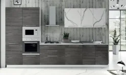 Cucina lineare moderna grigia Maya 2 a soli 6007 Euro^Kuadra Cucine Online