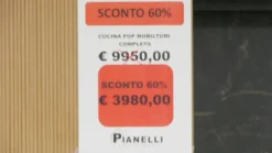 Cucina lineare moderna grigia Pop^Mobilturi Best