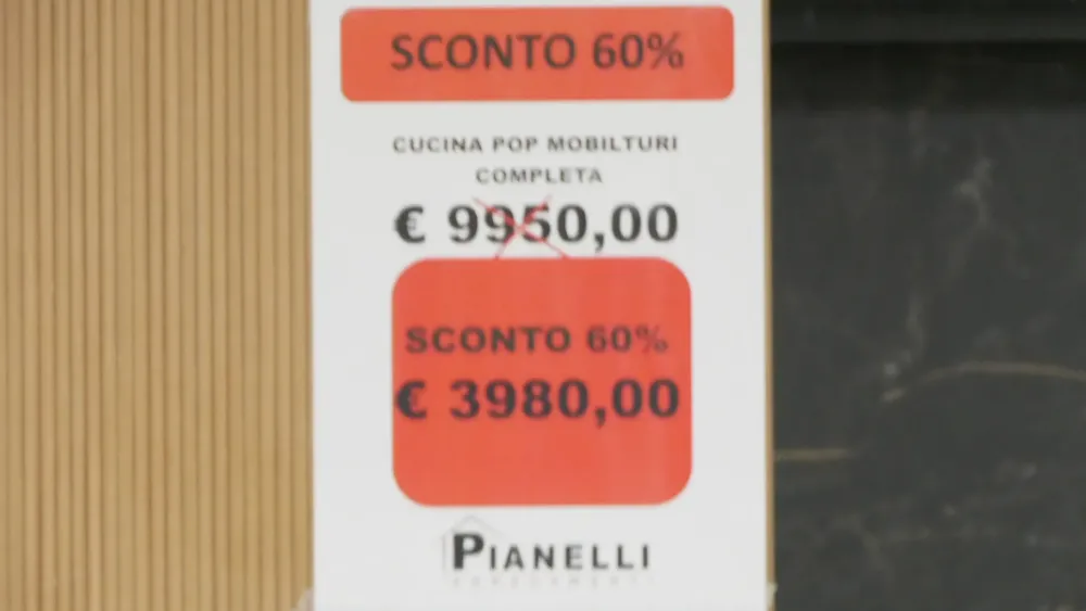 Cucina lineare moderna grigia Pop^Mobilturi Best