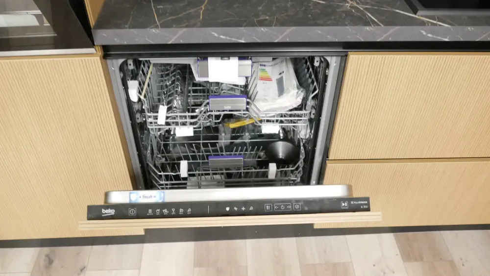 Cucina lineare moderna grigia Pop^Mobilturi Best