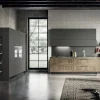 Cucina lineare moderna grigia Cleo 1^Arredo3 Sale