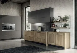 Cucina lineare moderna grigia Cleo 1^Arredo3 Sale