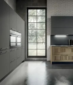Cucina lineare moderna grigia Cleo 1^Arredo3 Sale