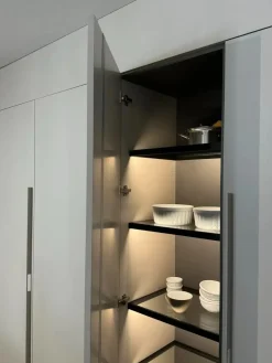 Cucina lineare moderna grigia One a soli 15800 Euro^Record Cucine Best