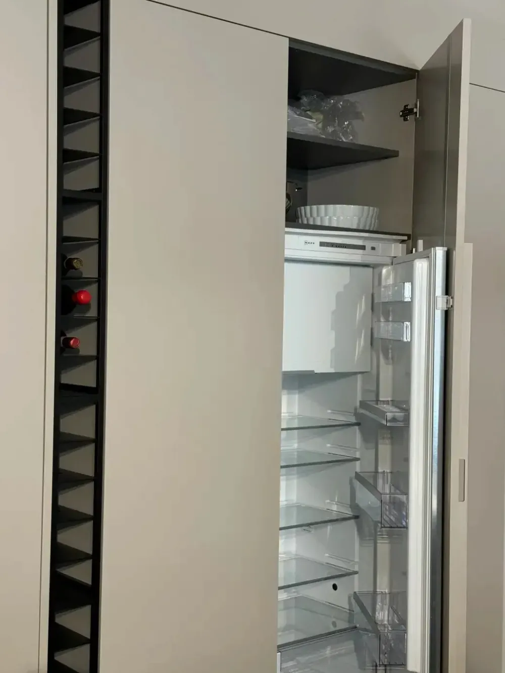 Cucina lineare moderna grigia One a soli 15800 Euro^Record Cucine Best