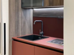 Scavolini Cucina lineare moderna rossa Boxlife- Cucine Lineari|Cucine Moderne