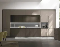 Cucina lineare moderna tortora Metropolis a soli 3660 Euro^Stosa Hot