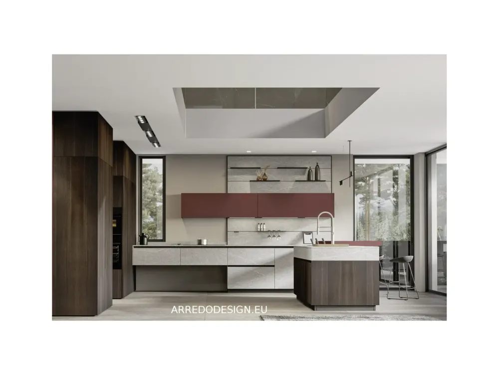 Arrex Cucina Loft design altri colori lineare scontata 30%- Cucine Lineari|Cucine Design