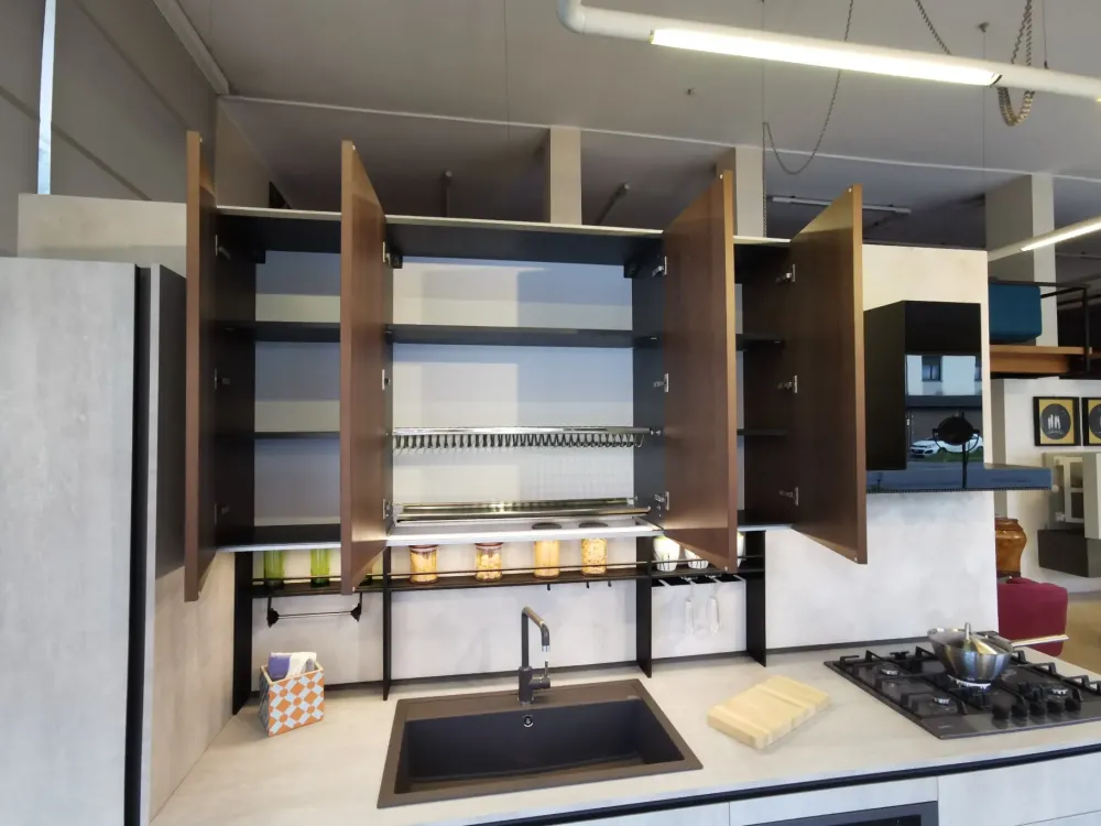 Arrex Cucina Loft xl moderna bianca lineare scontata 42%- Cucine Lineari|Cucine Moderne