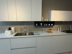 Hot Cucina Materia moderna bianca lineare scontata 50% Cucine Lineari|Cucine Moderne