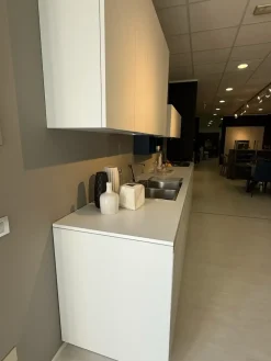 Hot Cucina Materia moderna bianca lineare scontata 50% Cucine Lineari|Cucine Moderne