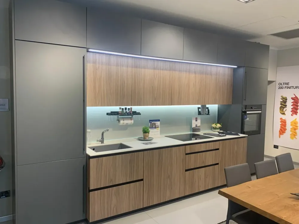 Online Cucina Metropolis moderna grigia lineare scontata 50% Cucine Lineari|Cucine Moderne