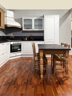 Clearance Cucina Mida classica bianca ad angolo scontata 50% Cucine Ad Angolo