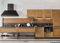 Cucina modello Cucina industrial legno frame con maniglia particolare PREZZO SCONTATO 50%^Collezione esclusiva Discount