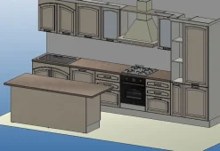 Cucina modello Cucina mida shabby chic vero legno PREZZO SCONTATO 58% Cucine Ad Isola