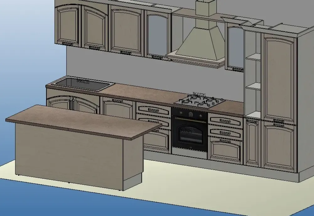 Cucina modello Cucina mida shabby chic vero legno PREZZO SCONTATO 58% Cucine Ad Isola