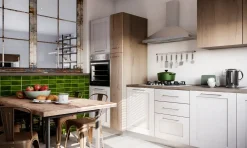 Cucina modello  cucina shabby white easy  ed  effetto rovere PREZZO SCONTATO 42%^Collezione esclusiva Discount