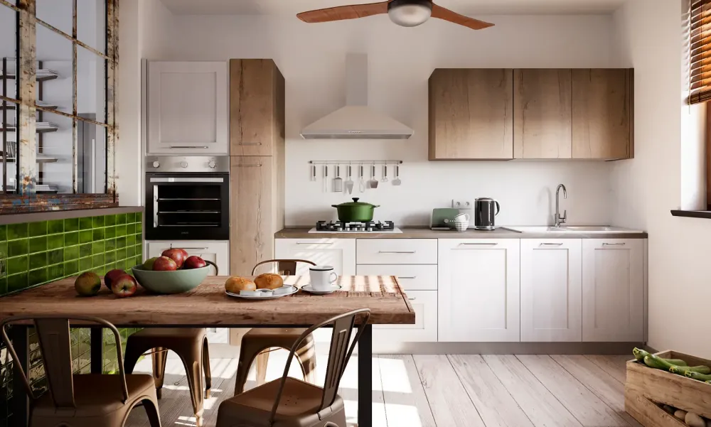 Cucina modello cucina shabby white easy ed effetto rovere PREZZO SCONTATO 42%^Collezione esclusiva Discount