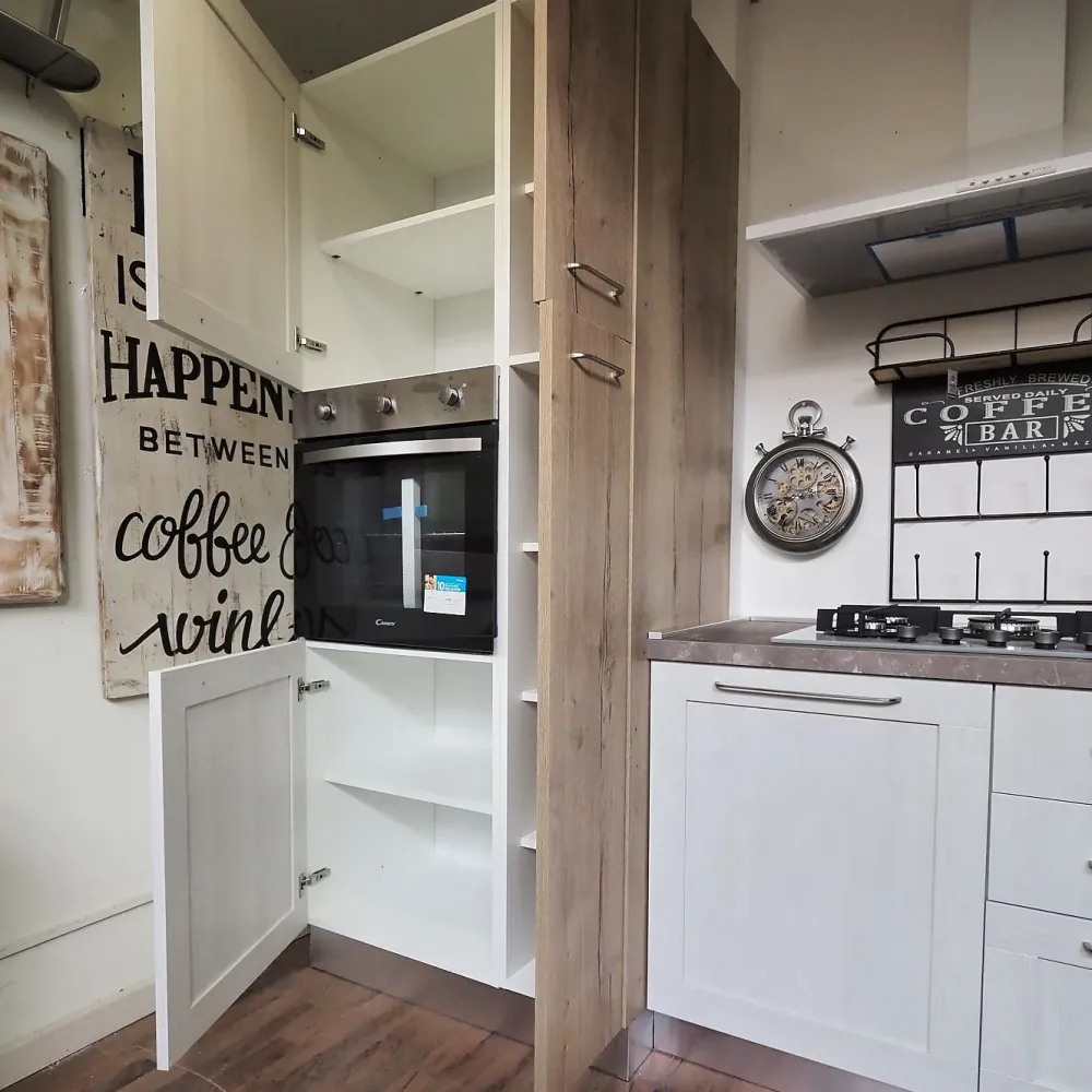 Cucina modello cucina shabby white easy ed effetto rovere PREZZO SCONTATO 42%^Collezione esclusiva Discount