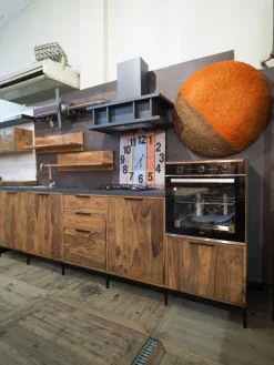 Cucina modello Cucina totla wood in vero legno PREZZO SCONTATO 58%^Nuovi Mondi Collection Clearance