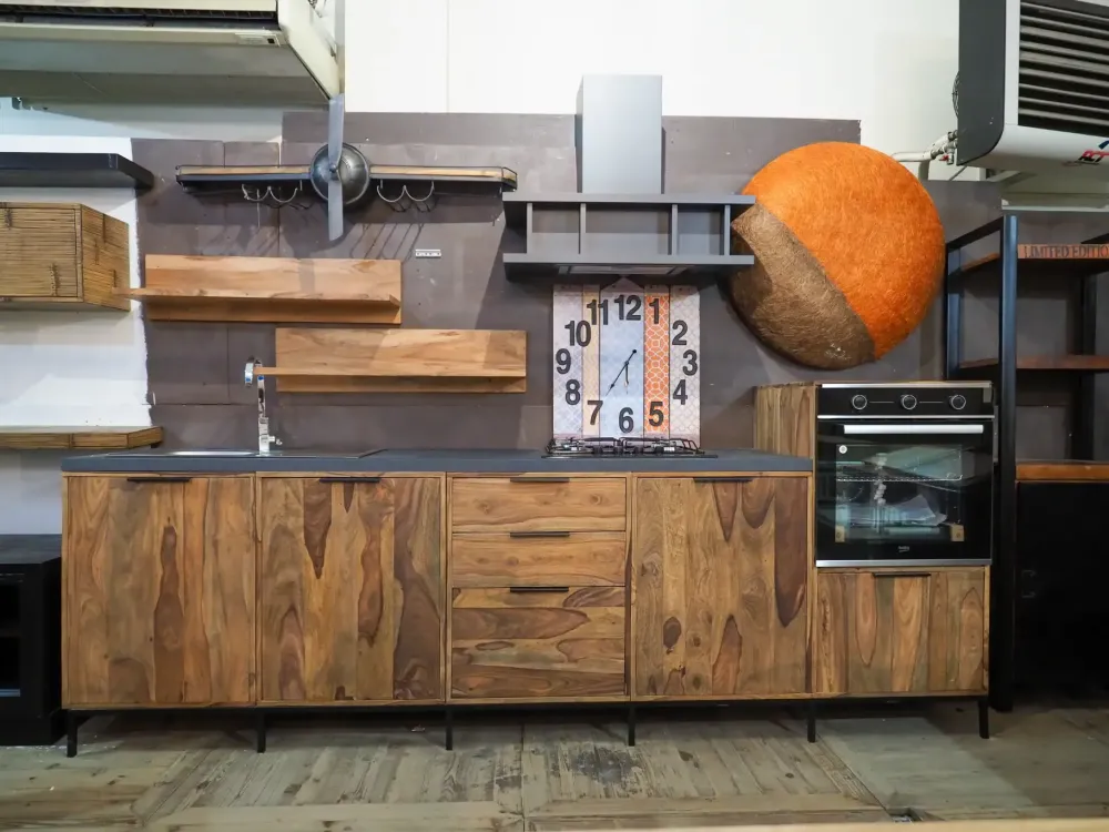 Cucina modello Cucina totla wood in vero legno PREZZO SCONTATO 58%^Nuovi Mondi Collection Clearance