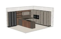 Hot Cucina modello Domino composizione 06 PREZZO SCONTATO 50% Cucine Con Penisola|Cucine Design